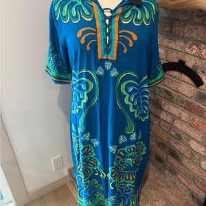 Anthropologie FARM Rio Colorful Caftan